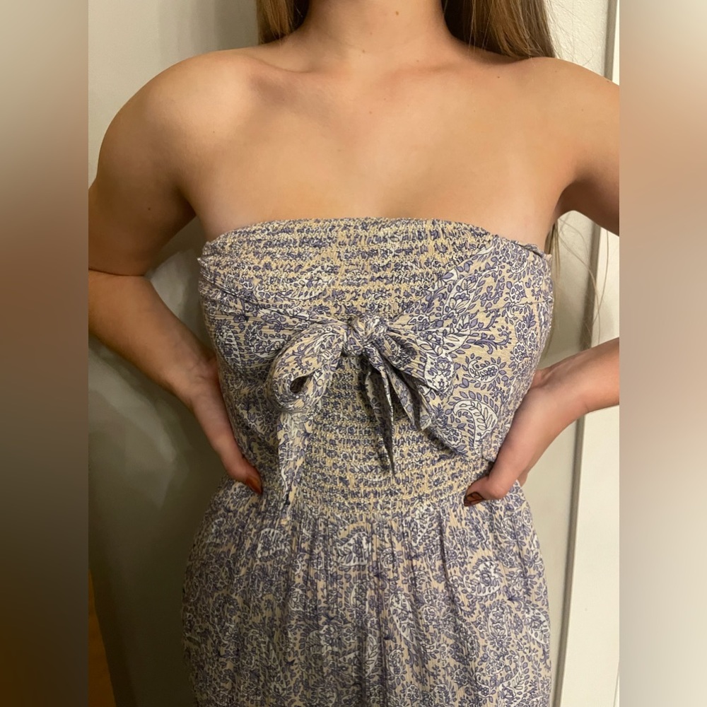 Strapless boho jumpsuit! XS
